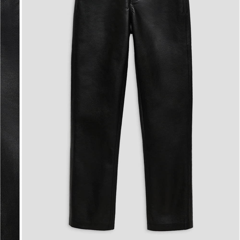 Anine Bing Black recycled leather pants - Picture 4 of 4